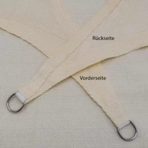 AMANKA UV Sonnensegel 3×5 HDPE Rechteckig Sonnenschutz Überdachung Garten Balkon Beige 11