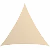 AMANKA UV Sonnensegel 7x7x7 HDPE Dreieck Sonnenschutz Überdachung Balkon Garten Beige 19