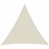 AMANKA UPF50+ UV Sonnensegel 7x7x7 Polyester Dreieck Wasserabweisend Garten Segel Beige 17