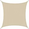 AMANKA UV Sonnensegel 2×2 M HDPE Quadrat Sonnenschutz Überdachung Garten Balkon Beige 17