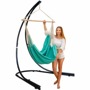 AMANKA XXL Hängesessel Mit 210cm Gestell – Hängestuhl Ständer Metall 9