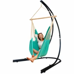 AMANKA XXL Hängesessel Mit 210cm Gestell – Hängestuhl Ständer Metall 11