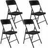 AMANKA 4 Klappstühle Bis 150kg – 50x46x83,5 Balkonstuhl – Gartenstuhl In Rattan-Optik 17