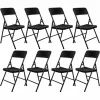 AMANKA 8 Klappstühle Bis 150kg – 50x46x83,5 Balkonstuhl – Gartenstuhl In Rattan-Optik 17
