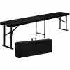 AMANKA Wetterfeste Bierbank – Klappbar 184x30x43 – Rattan Look Kunststoff Bank Sitzbank 19