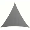 AMANKA UV Sonnensegel 3x3x3 M HDPE Dreieck Sonnenschutz Überdachung Balkon Garten Grau 17