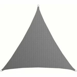 AMANKA UV Sonnensegel 6x6x6 M HDPE Dreieck Sonnenschutz Überdachung Balkon Garten Grau 11
