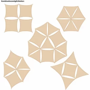 AMANKA UV Sonnensegel 3x3x4,2 HDPE Dreieck Rechtwinklig Sonnenschutz Garten Beige 9