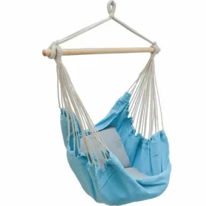 AMANKA Balkon Hängesessel Mit 2 Kissen Zum Wenden – Outdoor Hängeschaukel Für Garten 9