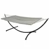 AMANKA Doppel Hängematte Mit Gestell 200x120cm Garten Hängeliege Hängemattengestell 17