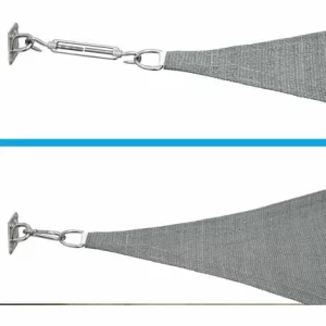 AMANKA 3x5m Sonnensegel Rechteckig Wasserdicht – Sonnenschutz Segel Set Mit Befestigung 13