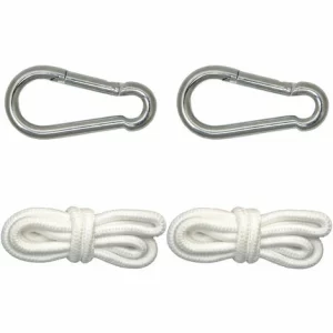 AMANKA Hängematten Befestigung Bis 160kg – Mit Karabiner Und Seilen 11