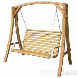 AMANKA Hollywoodschaukel Mit Bank Aus Holz 9