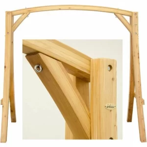 AMANKA Hollywoodschaukel Gestell Aus Holz – 205x105x198 Cm Holzgestell 11