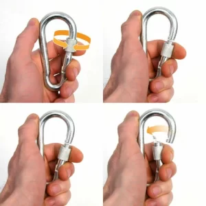 AMANKA 2 X 230kg Hängesessel Kette – 50cm Aufhängung 2 Karabiner – Schaukel Hängematte 11