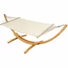 AMANKA Hängematte Mit Gestell 310x120cm – Holz Hängemattengestell 19