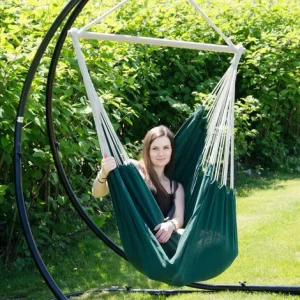 AMANKA XXL Hängesessel 185x130cm Hängestuhl 2 Personen Hängesitz Bis 150kg Baumwolle Hängematte 360° Swifel 9
