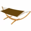 AMANKA Hängematte Mit Gestell 310 X 120 Cm – Holz Hängemattengestell 17