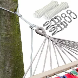 AMANKA 6m Hängematten Befestigung Bis 160kg – Baum Befestigungsset 9