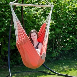 AMANKA XXL Hängesessel 185x130cm Hängestuhl 2 Personen Hängesitz Bis 150kg Baumwolle Hängematte 360° Swifel 13