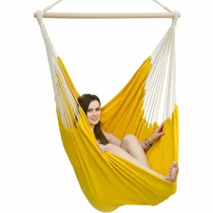 AMANKA XXL Hängesessel 185x130cm Hängestuhl 2 Personen Hängesitz Bis 150kg Baumwolle Hängematte 360° Swifel 15