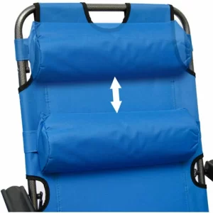 AMANKA Campingstuhl Liegestuhl Freizeitliege Sonnenliege Strandliege Campingliege Klappliege Liege 153cm | Türkis 15