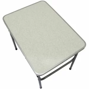 AMANKA Klappbarer Campingtisch 80x60x70 Cm Leichtgewicht Klapptisch Reisetisch Im Kofferformat Hell Grau 9