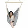 AMANKA XXL Hängesessel 185x130cm Hängestuhl 2 Personen Hängesitz Bis 150kg Baumwolle Hängematte 360° Swifel 19