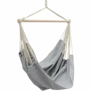 AMANKA XXL Hängesessel 185x130cm Hängestuhl 2 Personen Hängesitz Bis 150kg Baumwolle Hängematte 360° Swifel 9