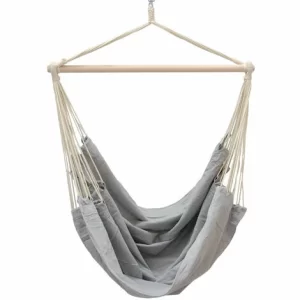 AMANKA XXL Hängesessel 185x130cm Hängestuhl 2 Personen Hängesitz Bis 150kg Baumwolle Hängematte 360° Swifel 11