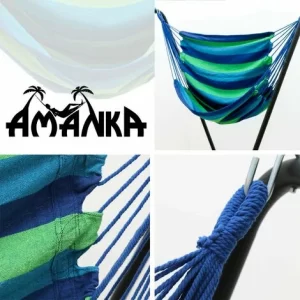 AMANKA 110x145cm Hängesessel Bis 150kg – Hängestuhl Hängeschaukel 15