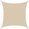 AMANKA UV Sonnensegel 3×3 M HDPE Quadrat Sonnenschutz Überdachung Garten Balkon Beige 17