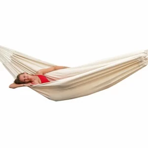 AMANKA XXL Hängematte Für 2 Personen Bis 150kg 400x160cm Beige 9