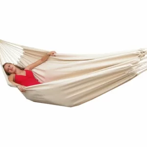 AMANKA XXL Hängematte Für 2 Personen Bis 150kg 400x160cm Beige 11