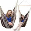 AMANKA XXL Hängesessel 185x130cm Hängestuhl 2 Personen Hängesitz Bis 150kg Baumwolle Hängematte 360° Swifel 19