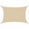 AMANKA UV Sonnensegel 4×6 HDPE Rechteckig Sonnenschutz Überdachung Garten Balkon Beige 17
