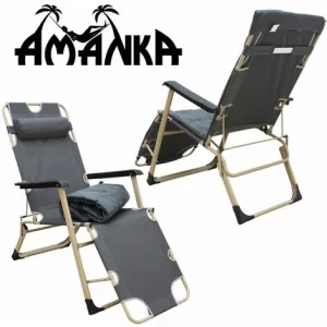 AMANKA Liegestuhl Campingliege 178 Cm Sonnenliege Gartenliege Liege Strandliege Stuhl 11